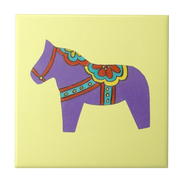 Purple Horse Tile (Front)
