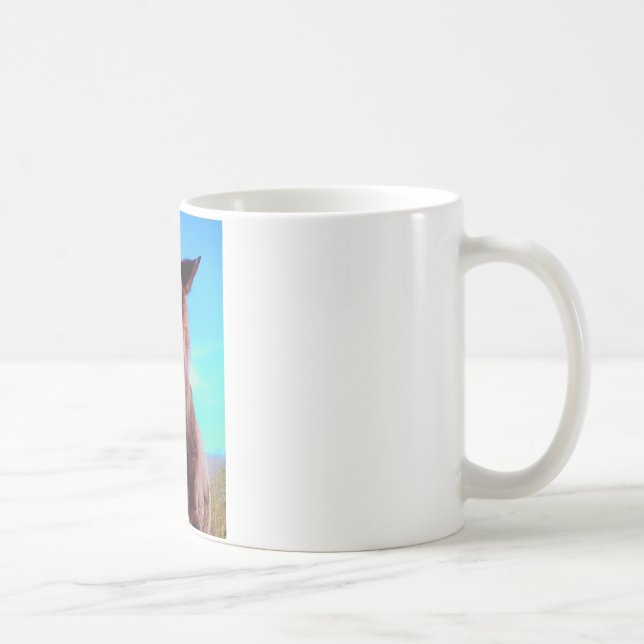 Purple Horse w/ Green Mouth Coffee Mug (Right)