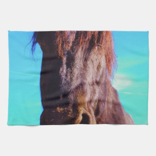 Purple Horse w/ Green Mouth Kitchen Towel