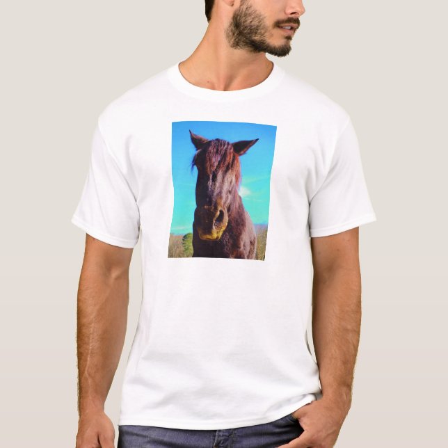 Purple Horse w/ Green Mouth T-Shirt (Front)