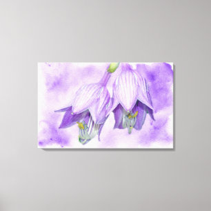 Purple Hosta Flowers Canvas Print