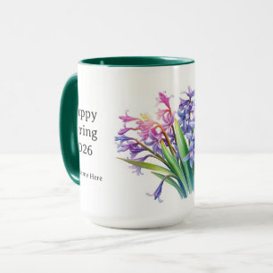 Purple Hyacinth Bouquet Spring Celebration Mug