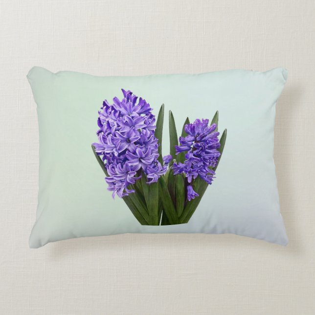 Purple Hyacinth Duo Accent Pillow (Front)