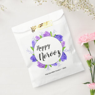 Purple Hyacinth Wreath Happy Norooz New Year Favour Bag