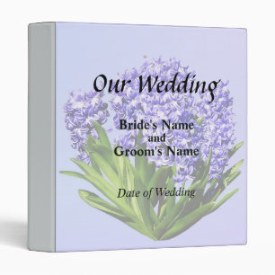 Purple Hyacinths Wedding Products Binder