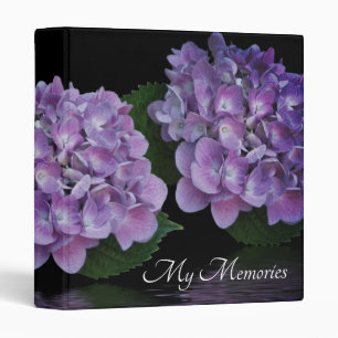 Purple Hydrangea Blossoms Binder