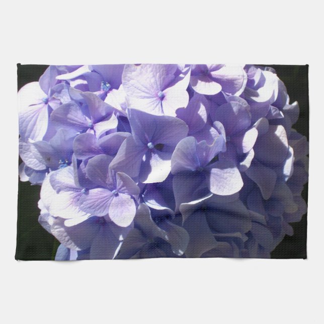 Purple Hydrangea Kitchen Towel (Horizontal)