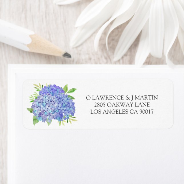 Purple Hydrangea Leaves Floral Wedding (Insitu)