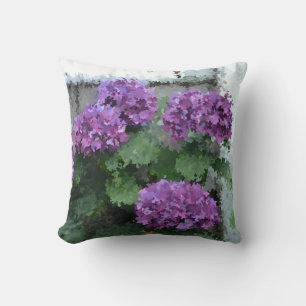 Purple Hydrangea Pillow