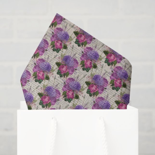 Purple Hydrangea Tissue Paper (Gift Bag)