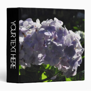 Purple Hydrangeas Flowers Binder