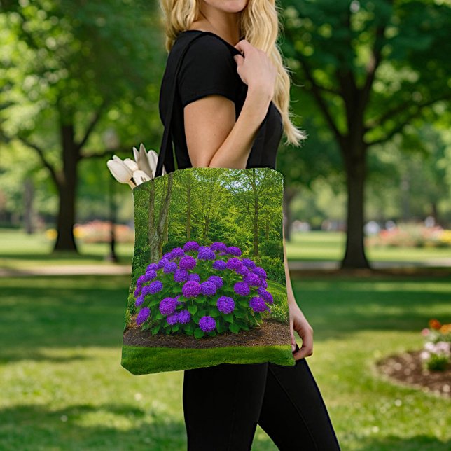 Purple Hydrangeas Tote Bag (Creator Uploaded)