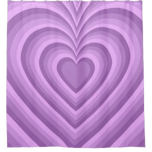 Purple Hypnotic Heart Love Pattern