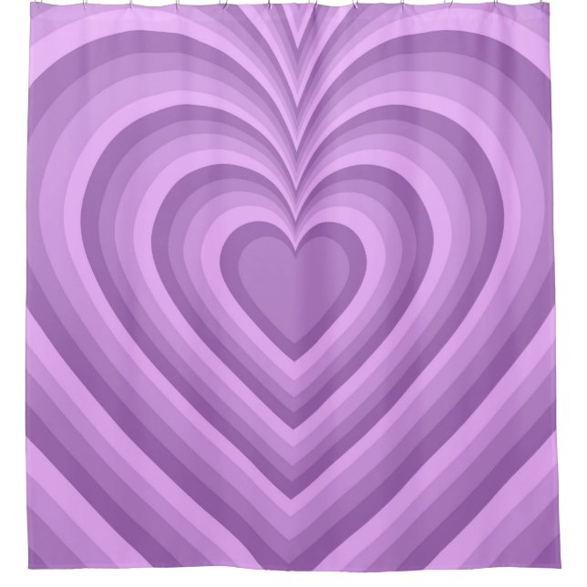 Purple Hypnotic Heart Love Pattern (Front)