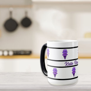 Purple Ice Cream Friends cute kawaii Specialty mug