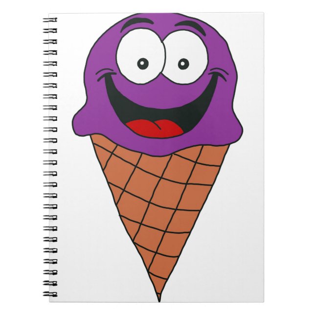 Purple Ice Cream Notebook (Front)