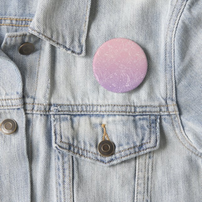 purple icy wind  2 inch round button (In Situ)