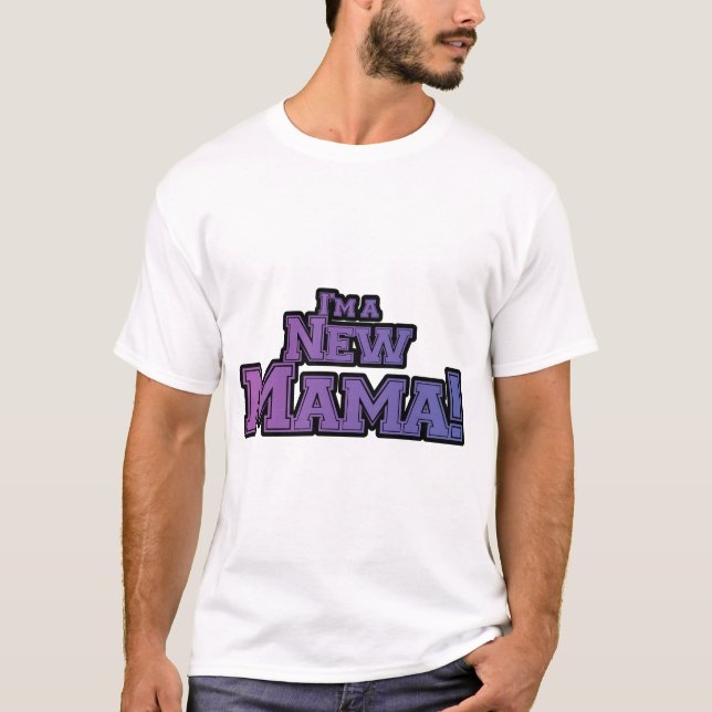 Purple I'm a New Mama Tshirts and Gifts (Front)