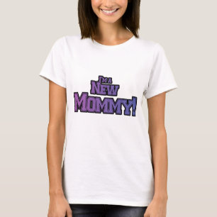 Purple I'm A New  Mommy Tshirts and Gifts