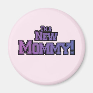 Purple I'm A New Mommy Tshirts and Gifts Magnet