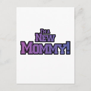 Purple I'm A New  Mommy Tshirts and Gifts Postcard