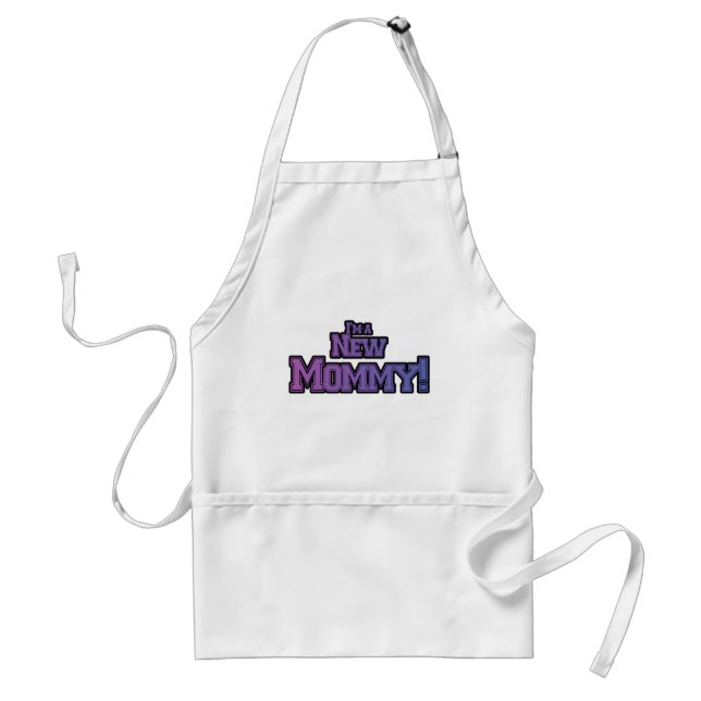 Purple I'm A New  Mommy Tshirts and Gifts Standard Apron (Front)