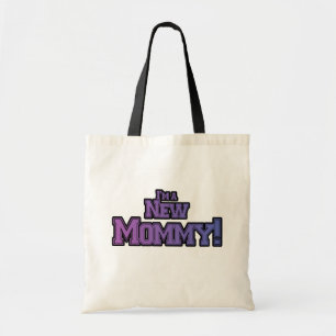 Purple I'm A New Mommy Tshirts and Gifts Tote Bag