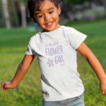 Purple I'm The Cutest Flower Girl Ever Toddler T-shirt<br><div class="desc">Imagine how adorable your flower girl will look,  and important she'll feel,  in this "I'm the cutest flower girl ever" t-shirt!</div>