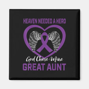 Purple In Memory Of Great Aunt Pancreatic Cancer A Magnet
