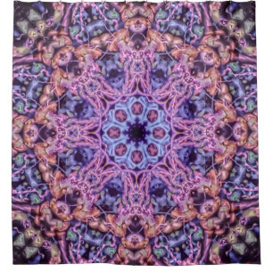 Purple Intricate Alien Kaleidoscopic Mandala