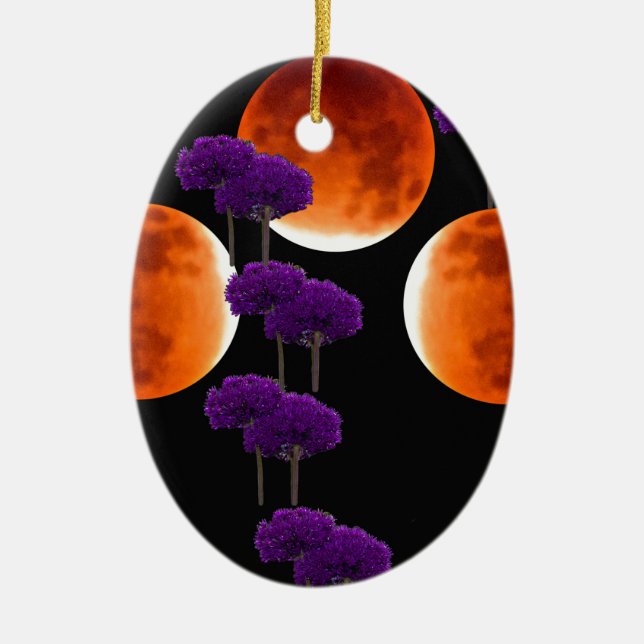 Purple Intrusion Ceramic Ornament (Front)