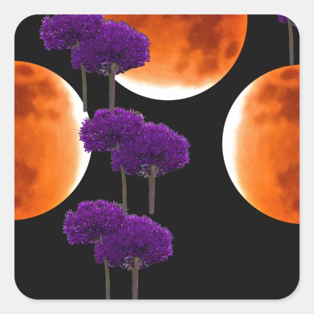 Purple Intrusion Square Sticker (Front)