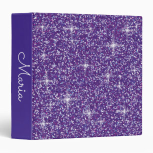 Purple iridescent glitter binder