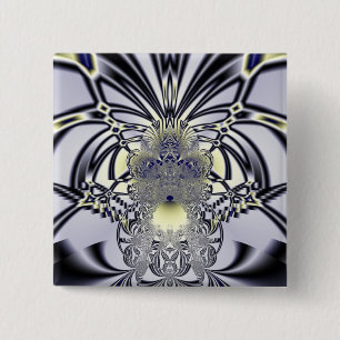 Purple Iris 2 Inch Square Button