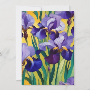 Purple Iris A Holiday Card