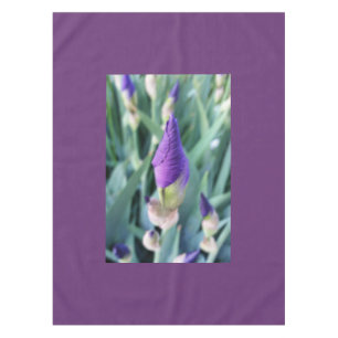 purple iris bud tablecloth