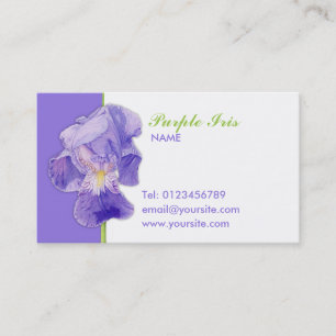 Purple Iris Business Card