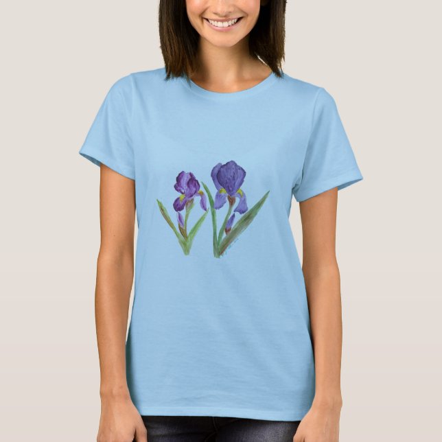 Purple Iris by EelKat T-Shirt (Front)