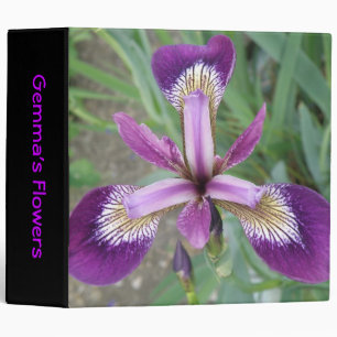 Purple Iris Custom Binder