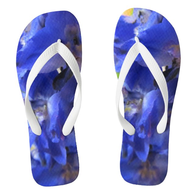 Purple Iris Flip Flop! Flops (Footbed)