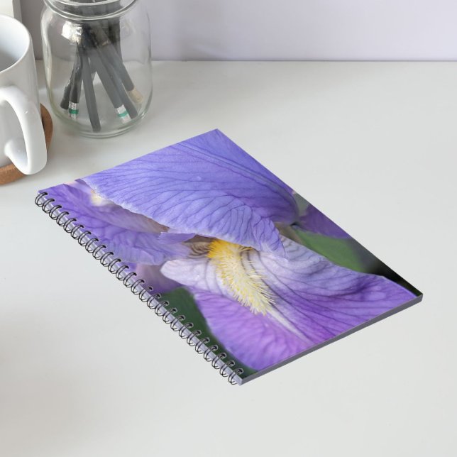 Purple Iris Flower Floral Notebook (In Situ)