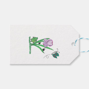 Purple Iris Flower  Gift Tags