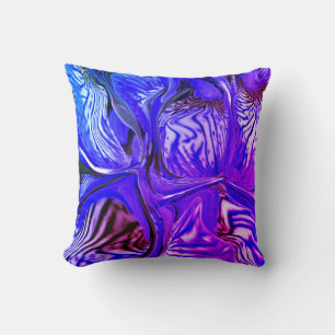 Purple Iris Flower / Miami / Throw Pillow