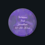 Purple Iris Flower Personalized Wedding  Magnet<br><div class="desc">Soft and pretty purple wild blue flag iris flower save the date wedding announcement or favour refrigerator magnet. Fill in your information in the template. Make more changes to text and font size, style, and colour by clicking on Customize. This image is available on many products in my gallery. Please...</div>