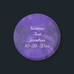 Purple Iris Flower Personalized Wedding  Magnet<br><div class="desc">Soft and pretty purple wild blue flag iris flower save the date wedding announcement or favour refrigerator magnet. Fill in your information in the template. Make more changes to text and font size, style, and colour by clicking on Customize. This image is available on many products in my gallery. Please...</div>
