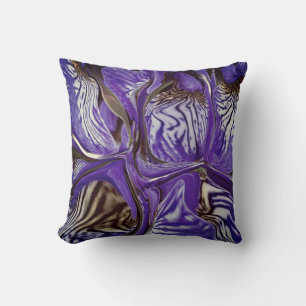 Purple Iris Flower / San Telmo / Throw Pillow