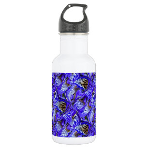 Purple Iris Flower / Slanted / Tiled / 532 Ml Water Bottle