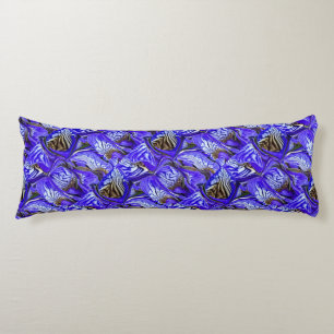 Purple Iris Flower / Slanted / Tiled / Body Pillow