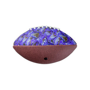 Purple Iris Flower / Slanted / Tiled / Football