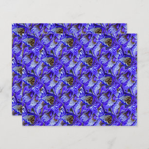 Purple Iris Flower / Slanted / Tiled / Scrapbook